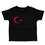 Toddler Clothes Eid Mubarak Blessed with Turkish Flag Arabic Toddler Shirt