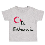 Toddler Clothes Eid Mubarak Blessed with Turkish Flag Arabic Toddler Shirt