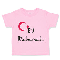 Toddler Clothes Eid Mubarak Blessed with Turkish Flag Arabic Toddler Shirt