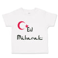 Toddler Clothes Eid Mubarak Blessed with Turkish Flag Arabic Toddler Shirt