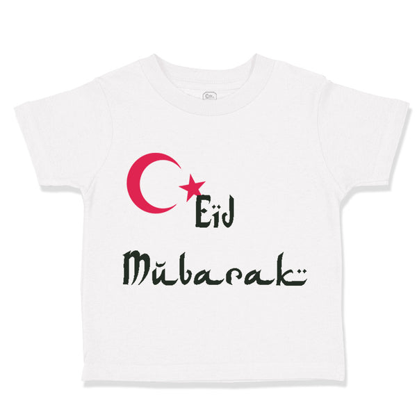 Eid Mubarak Blessed with Turkish Flag Arabic