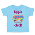 Toddler Clothes Minibus Dark Pink Hippie Chick Funny Humor Toddler Shirt Cotton