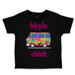 Toddler Clothes Minibus Dark Pink Hippie Chick Funny Humor Toddler Shirt Cotton