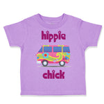Toddler Clothes Minibus Dark Pink Hippie Chick Funny Humor Toddler Shirt Cotton
