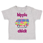 Toddler Clothes Minibus Dark Pink Hippie Chick Funny Humor Toddler Shirt Cotton
