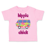 Minibus Dark Pink Hippie Chick Funny Humor
