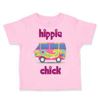 Minibus Dark Pink Hippie Chick Funny Humor