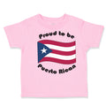 Toddler Clothes Proud to Be Puerto Rican Toddler Shirt Baby Clothes Cotton