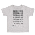 Toddler Clothes 0101110111 Is Love You in Computer Funny Nerd Geek Toddler Shirt