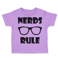 Toddler Clothes Nerds Rule Funny Nerd Geek Toddler Shirt Baby Clothes Cotton