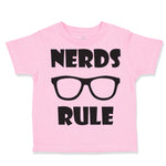 Toddler Clothes Nerds Rule Funny Nerd Geek Toddler Shirt Baby Clothes Cotton