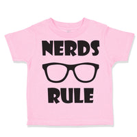 Toddler Clothes Nerds Rule Funny Nerd Geek Toddler Shirt Baby Clothes Cotton