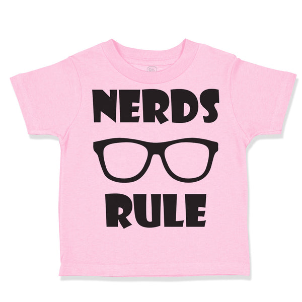 Toddler Clothes Nerds Rule Funny Nerd Geek Toddler Shirt Baby Clothes Cotton