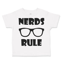 Toddler Clothes Nerds Rule Funny Nerd Geek Toddler Shirt Baby Clothes Cotton