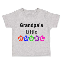 Toddler Clothes Grandpa's Little Angel Grandpa Grandfather Toddler Shirt Cotton