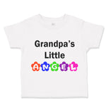 Toddler Clothes Grandpa's Little Angel Grandpa Grandfather Toddler Shirt Cotton