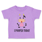 Toddler Clothes I Pooped Today Style A Funny Humor Toddler Shirt Cotton