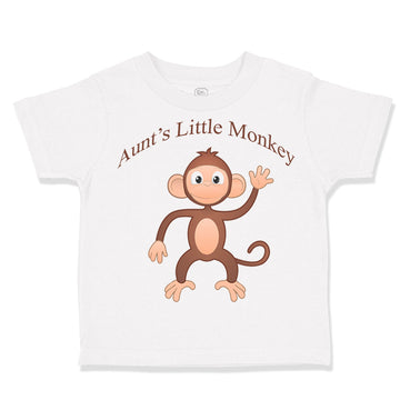 Toddler Clothes Aunt's Little Monkey Toddler Shirt Baby Clothes Cotton