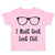 Toddler Clothes I Made Geek Look Chic Funny Nerd Geek Toddler Shirt Cotton