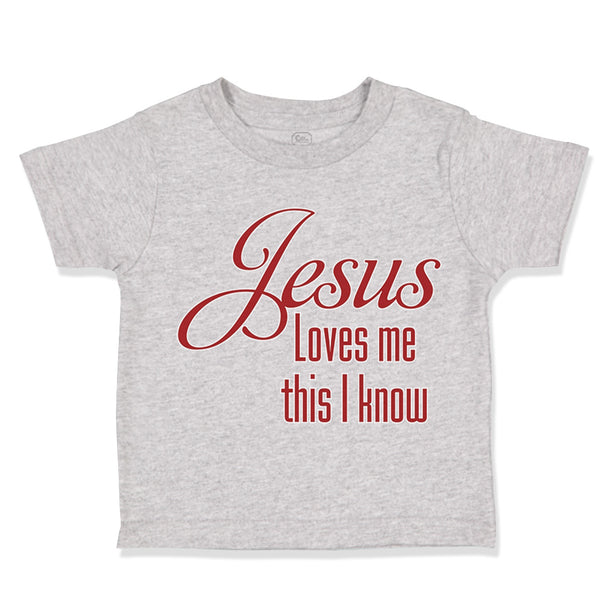 Toddler Clothes Jesus Loves Me This I Know Christian Jesus God Style A Cotton