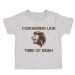 Toddler Clothes Conquering Lion Tribe of Judah Christian Jesus God Toddler Shirt