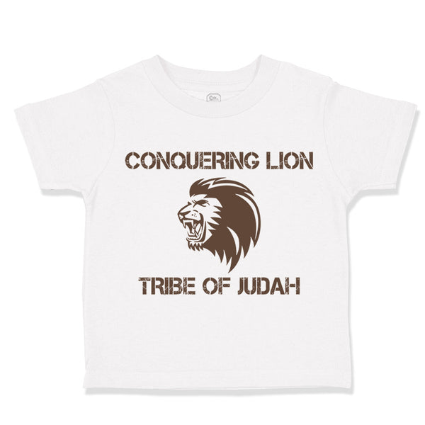 Toddler Clothes Conquering Lion Tribe of Judah Christian Jesus God Toddler Shirt