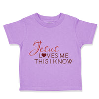 Toddler Clothes Jesus Loves Me This I Know Christian Jesus God Style B Cotton