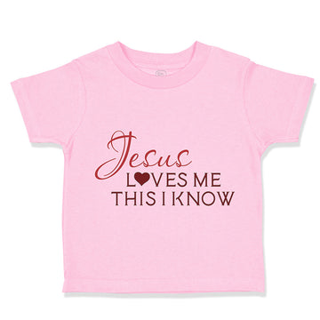 Toddler Clothes Jesus Loves Me This I Know Christian Jesus God Style B Cotton