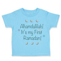 Toddler Clothes Alhamdullilah It's My First Ramadan Arabic Toddler Shirt Cotton