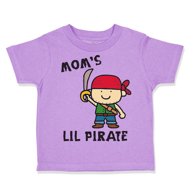 Toddler Clothes Baby Pirate Black Mom's Lil Pirate Mom Mothers Toddler Shirt