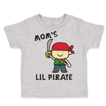 Toddler Clothes Baby Pirate Black Mom's Lil Pirate Mom Mothers Toddler Shirt