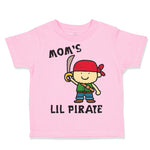 Toddler Clothes Baby Pirate Black Mom's Lil Pirate Mom Mothers Toddler Shirt