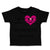 Toddler Clothes Pink Heart Black Text Love Nerdy Daddy Dad Father's Day Cotton