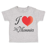 Toddler Clothes Pride I Love My Mommies Rainbow Gay Lbgtq Toddler Shirt Cotton