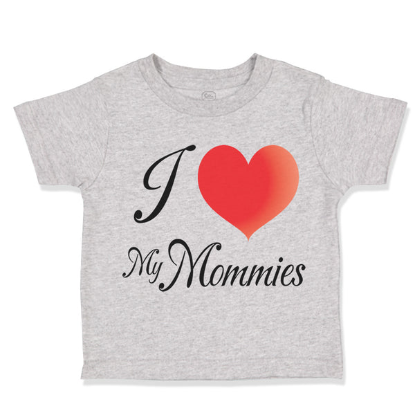 Toddler Clothes Pride I Love My Mommies Rainbow Gay Lbgtq Toddler Shirt Cotton