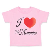 Toddler Clothes Pride I Love My Mommies Rainbow Gay Lbgtq Toddler Shirt Cotton