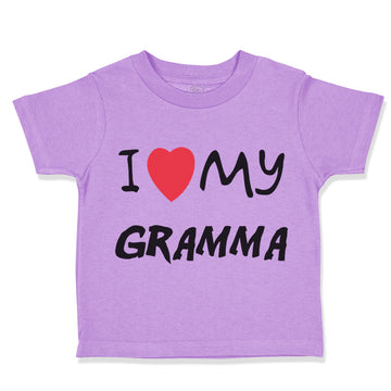 Toddler Clothes I Love My Gramma Grandmother Grandma B Toddler Shirt Cotton