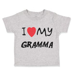 Toddler Clothes I Love My Gramma Grandmother Grandma B Toddler Shirt Cotton