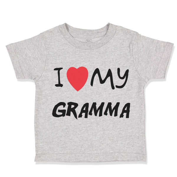 Toddler Clothes I Love My Gramma Grandmother Grandma B Toddler Shirt Cotton