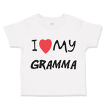 Toddler Clothes I Love My Gramma Grandmother Grandma B Toddler Shirt Cotton