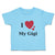 Toddler Clothes I Love My Gigi Heart Family & Friends Aunt Toddler Shirt Cotton