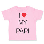 Toddler Clothes I Love Heart My Papi Valentines Love Toddler Shirt Cotton