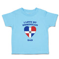 Toddler Clothes I Love My Dominican Dad Countries Toddler Shirt Cotton