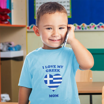 Toddler Clothes I Love My Greek Mom Countries Toddler Shirt Baby Clothes Cotton
