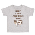 Toddler Clothes Keep Calm and Love Cows Farm Toddler Shirt Baby Clothes Cotton