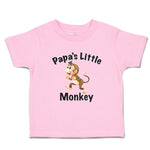 Toddler Clothes Papa's Little Monkey Animals Zoo Toddler Shirt Cotton