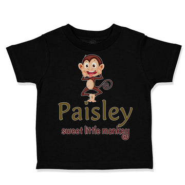 Toddler Clothes Paisley Sweet Little Monkey Zoo Funny Toddler Shirt Cotton