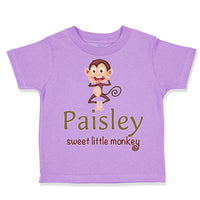 Toddler Clothes Paisley Sweet Little Monkey Zoo Funny Toddler Shirt Cotton