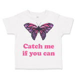 Toddler Girl Clothes Catch Me If You Can Funny Toddler Shirt Baby Clothes Cotton