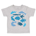 Toddler Clothes Sharks Ocean Sea Life Toddler Shirt Baby Clothes Cotton